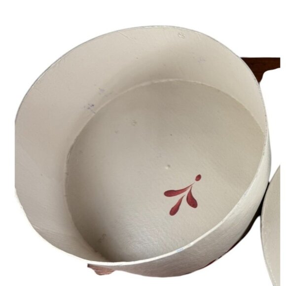 Hand painted butterfly w/ flowers signed art paper hat nesting box cottage BOHO - Picture 4 of 6